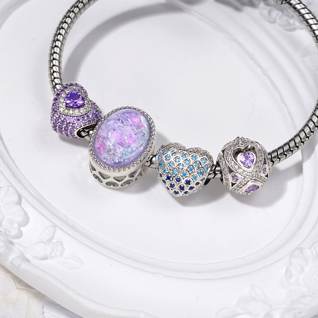 Gnoce 'Prima'  Starry Sky Shining Glossy Ice Flower Charm_3