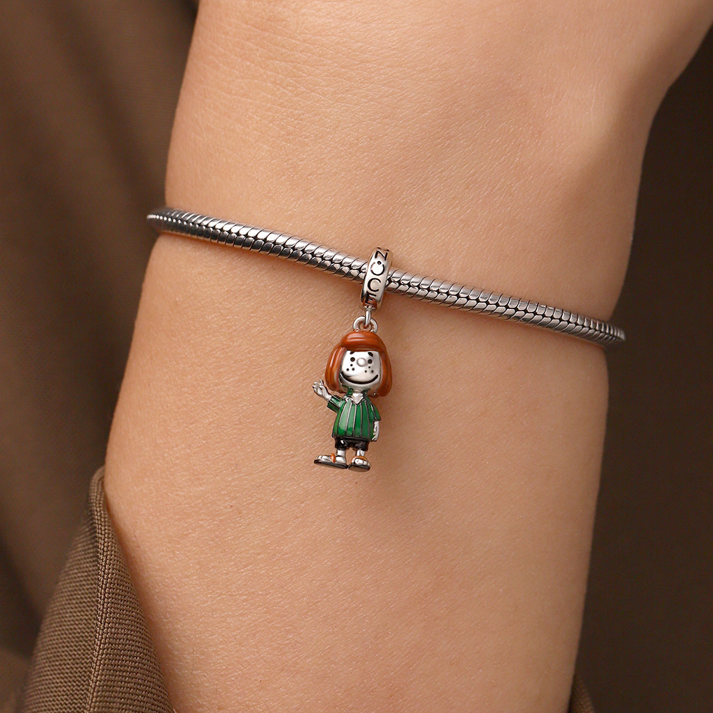 Gnoce Peanuts Peppermint Patty Pendant Dangle Charm_7