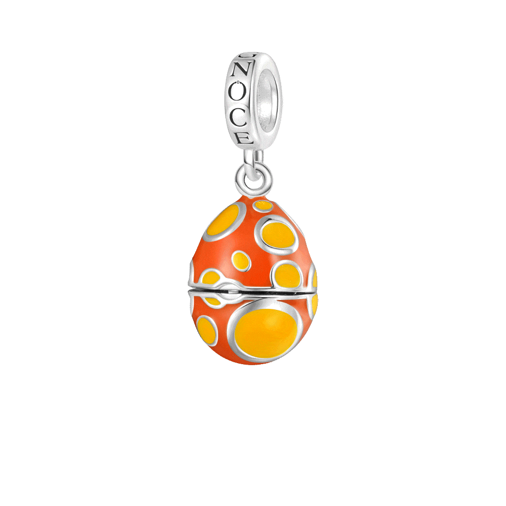 Gnoce Openable Easter Egg-Pocket Dachshund Pendant Dangle Charm_1