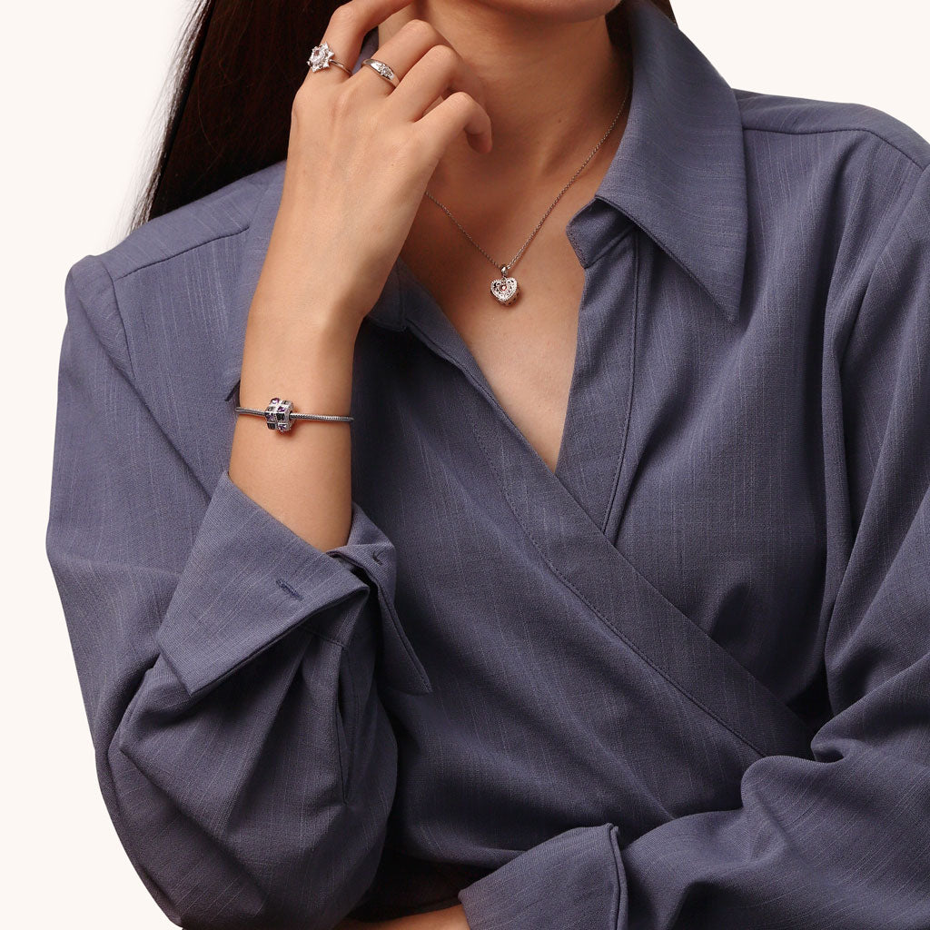 Gnoce Engravable Favours Of Love Square Dice Charm_5