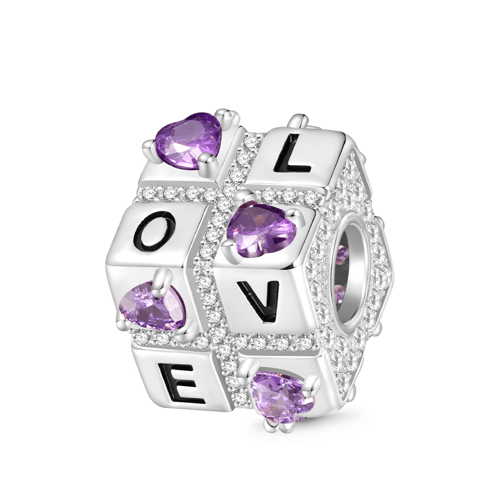 Gnoce Engravable Favours Of Love Square Dice Charm_3