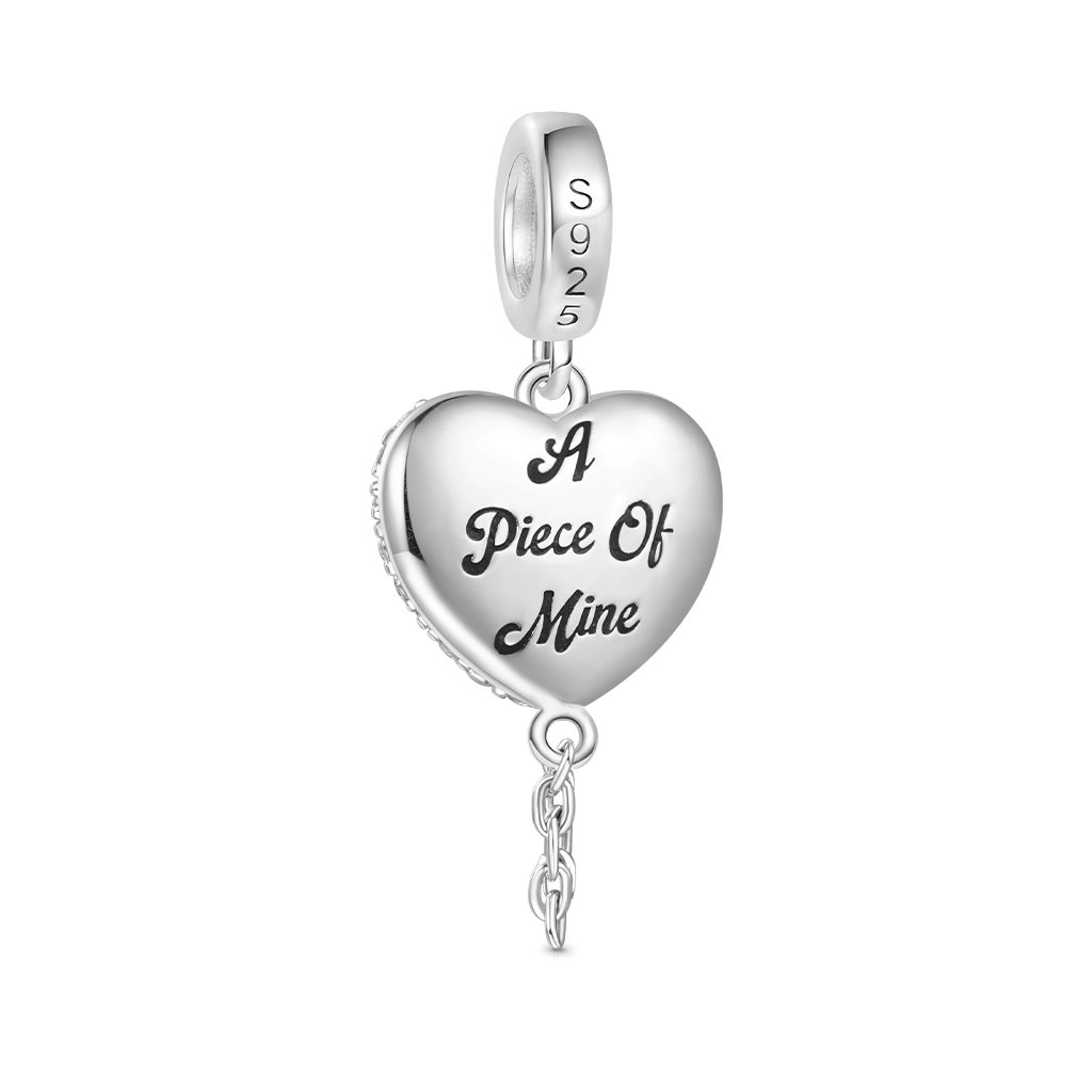 Gnoce Valentine's Day Broken Birthstone Heart Pendant Dangle Charm_3