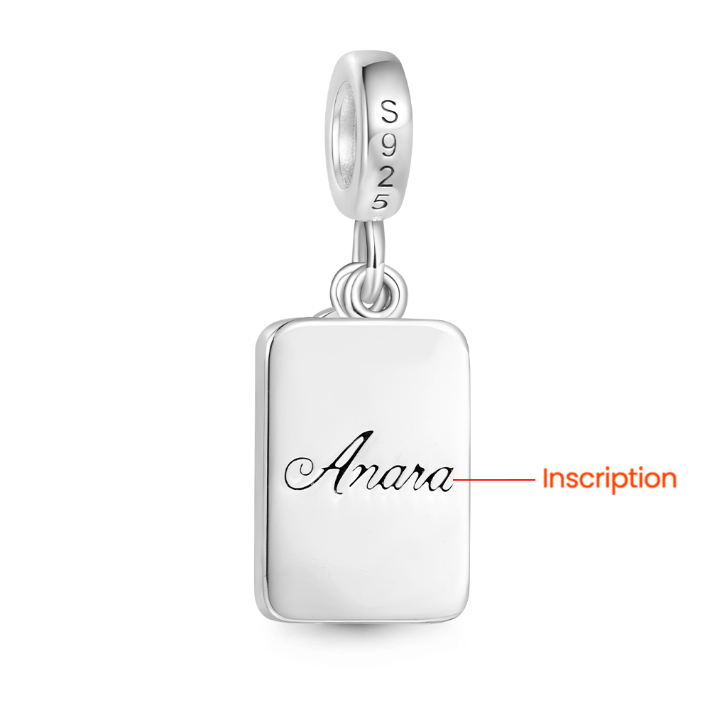 Gnoce Engravable Playing Cards & Crown Pendant Dangle Charm_2