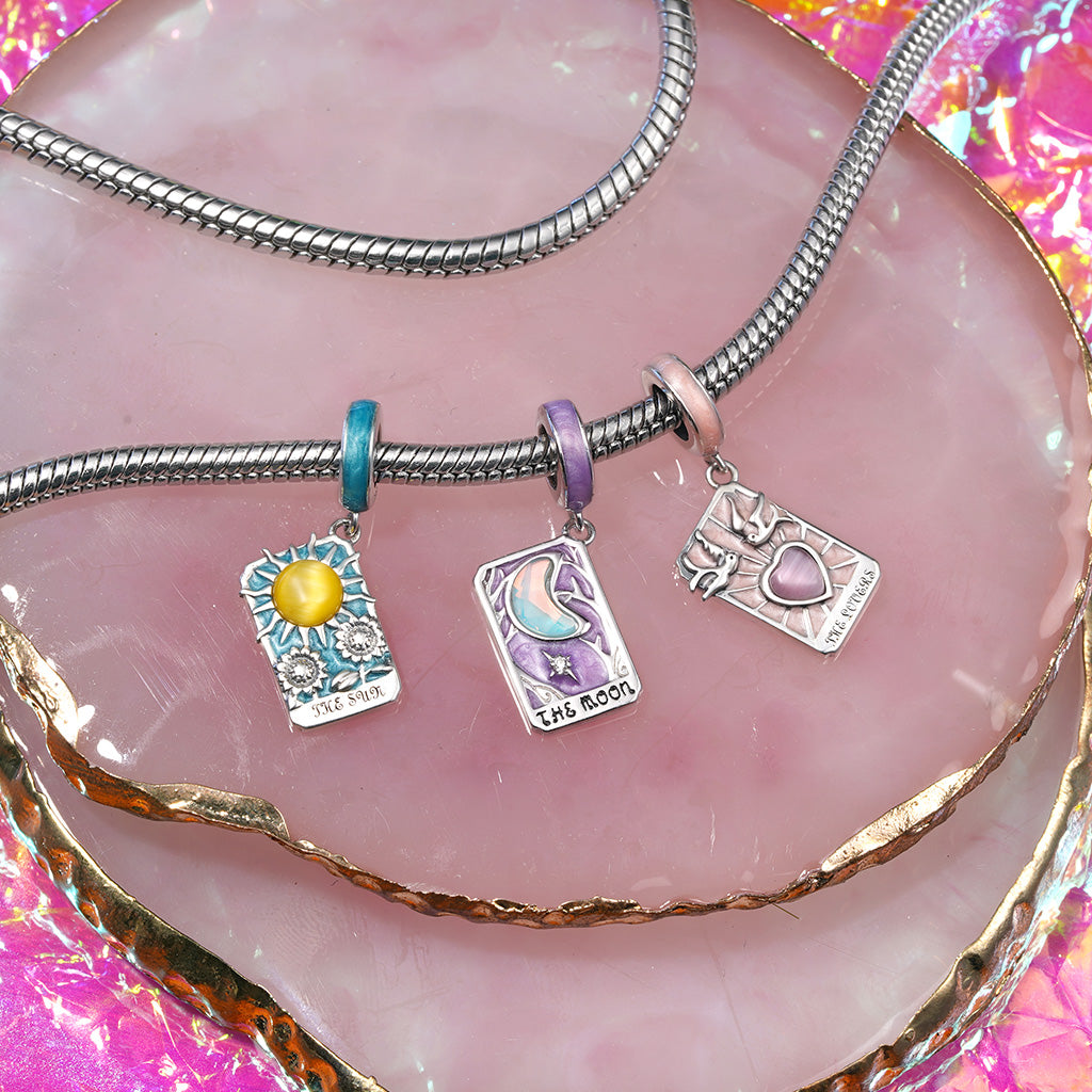 Gnoce Lovers Tarot Card Pendant Dangle Charm_3