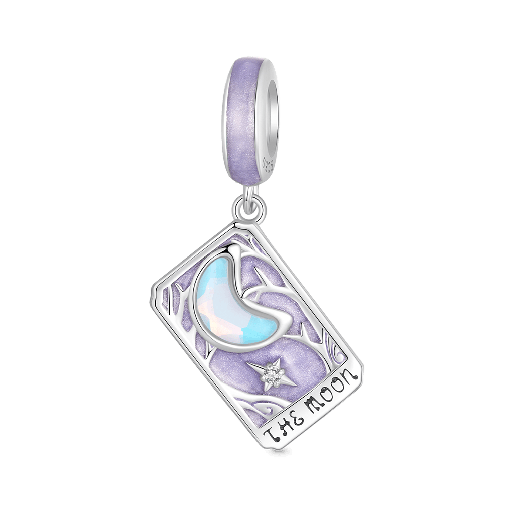 Gnoce Purple Moon Tarot Card Pendant Dangle Charm_1