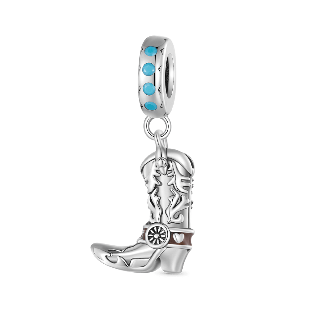 Gnoce Western Cowboy Boot Pendant Dangle Charm_1
