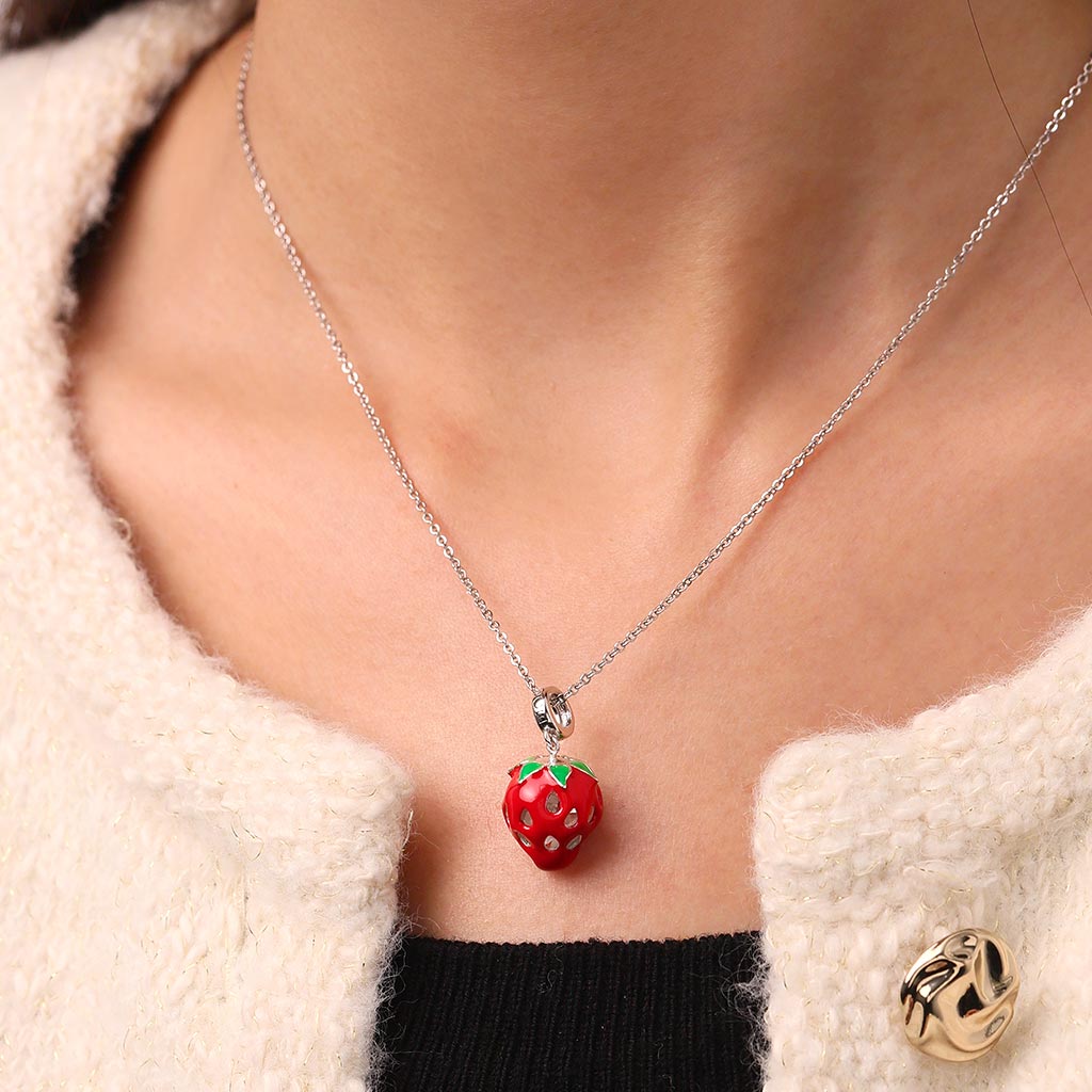 Gnoce Cute Red Strawberry Incense Pendant Dangle Charm_6
