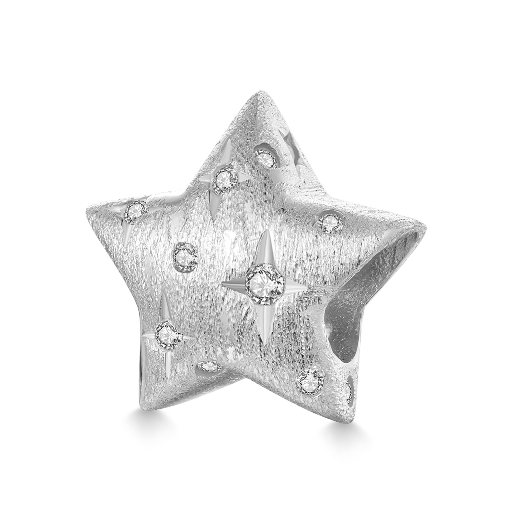 Gnoce Shining Sandblasting Star Charm_1