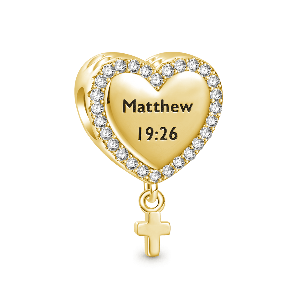 Gnoce 18k Gold Plated Double-Sided Devotion Heart Charm_2