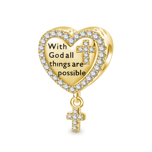 Gnoce 18k Gold Plated Double-Sided Devotion Heart Charm_1
