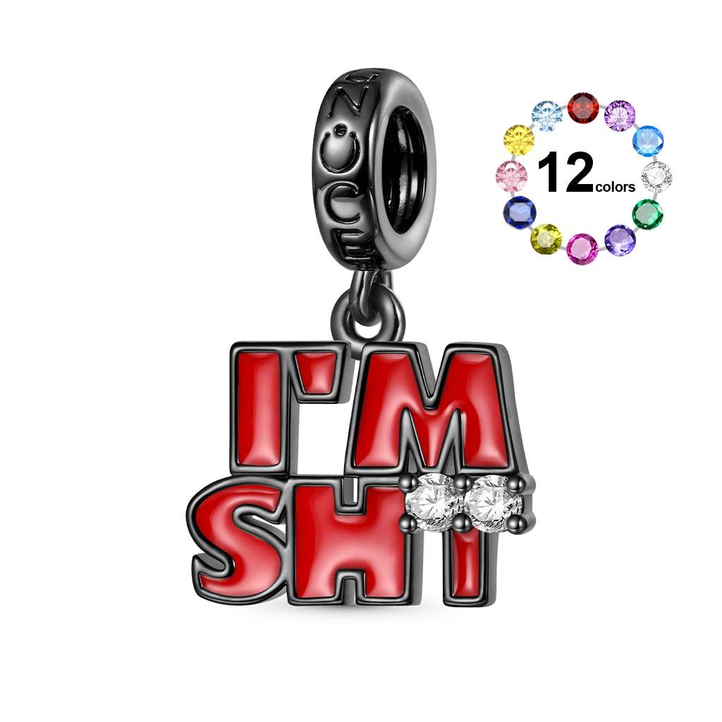 Gnoce IM SHY Individuality Birthstone Pendant Dangle Charm_1