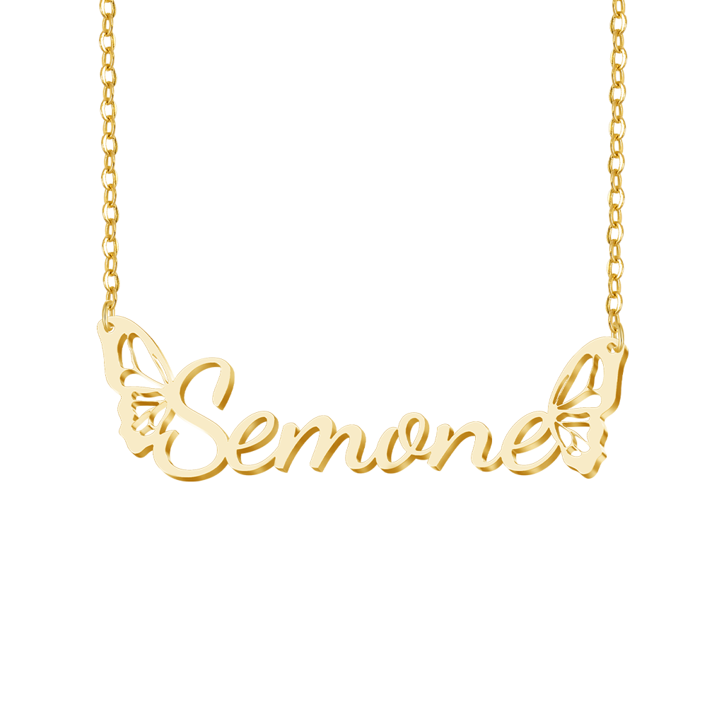Gnoce Exquisite Butterfly Wings Personalized Name Necklace_2