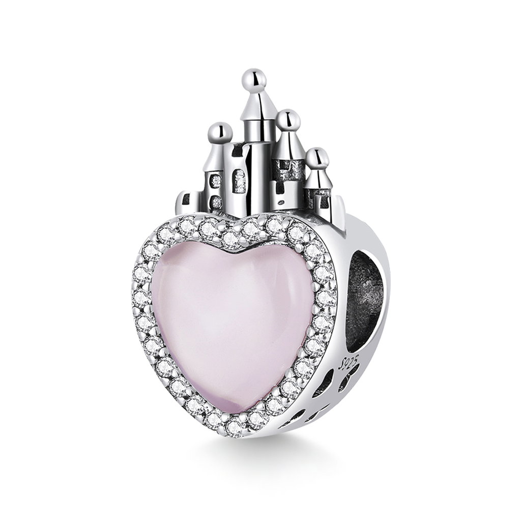 Gnoce Pink Love Castle Charm_1