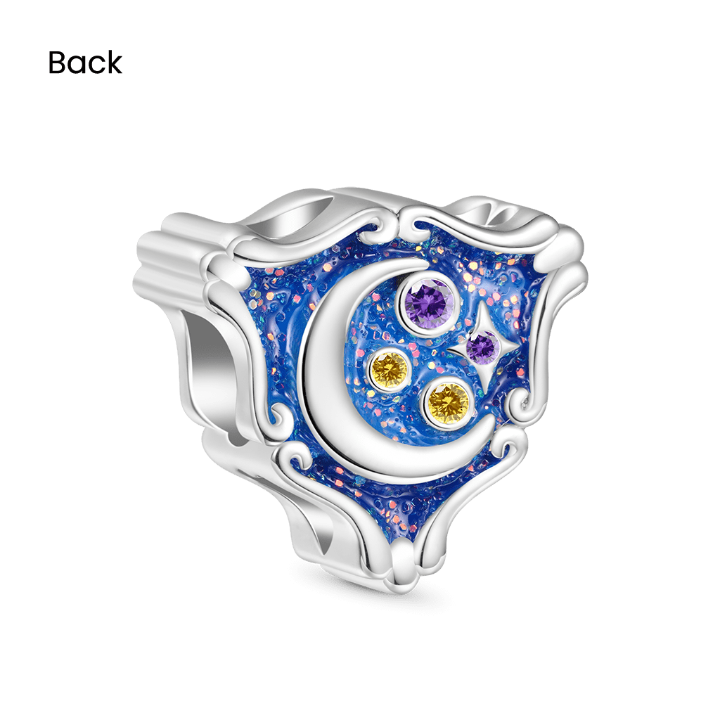 Gnoce Shiny Moon Galaxy Pendant Dangle Charm_2