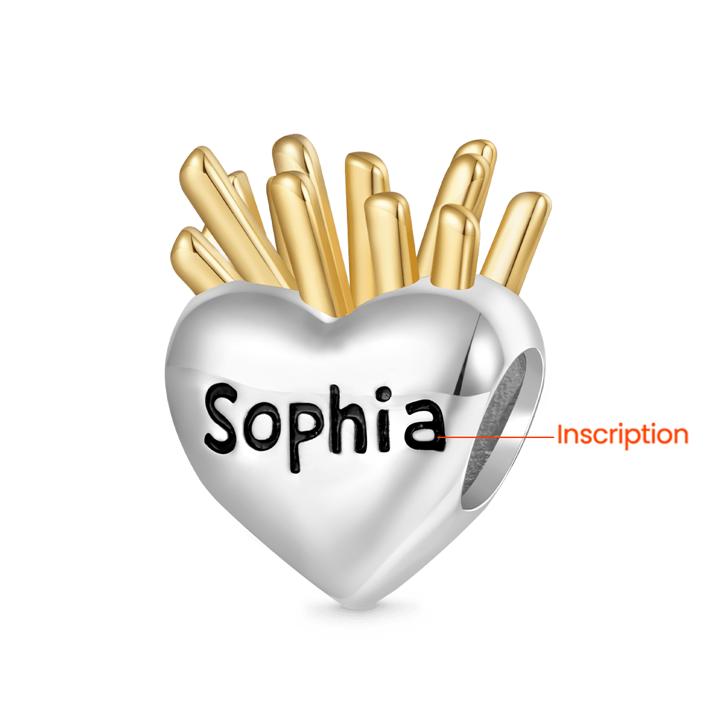 Gnoce Engravable Love French Fries Charm_2