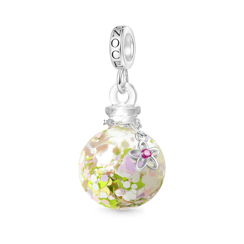 Gnoce Spring Flowers Quicksand Pendant Dangle Charm_2
