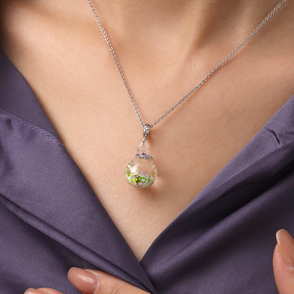 Gnoce Spring Flowers Quicksand Pendant Dangle Charm_6