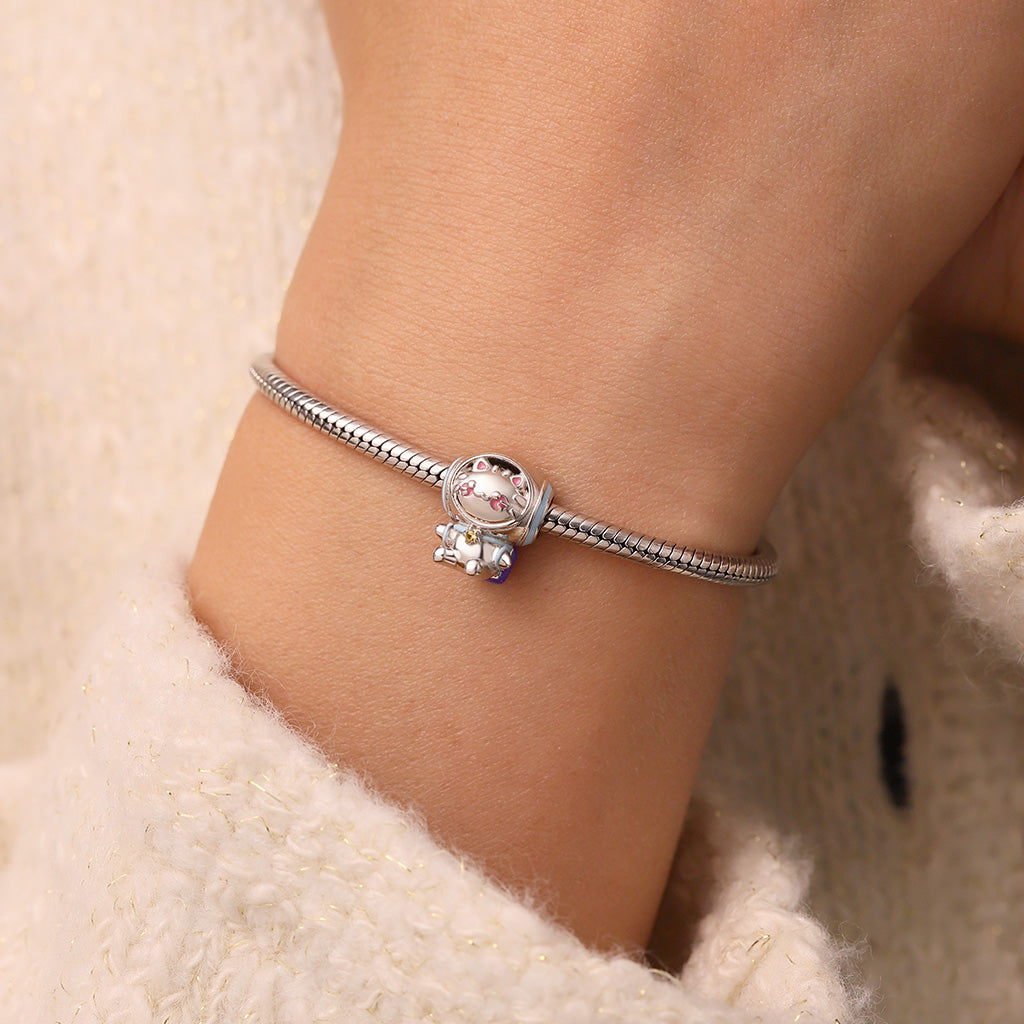 Gnoce Astronaut Milkko Cat Charm_5