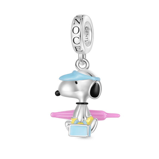 Gnoce Summer Beach Bum Peanuts Snoopy Pendant Dangle Charm_1