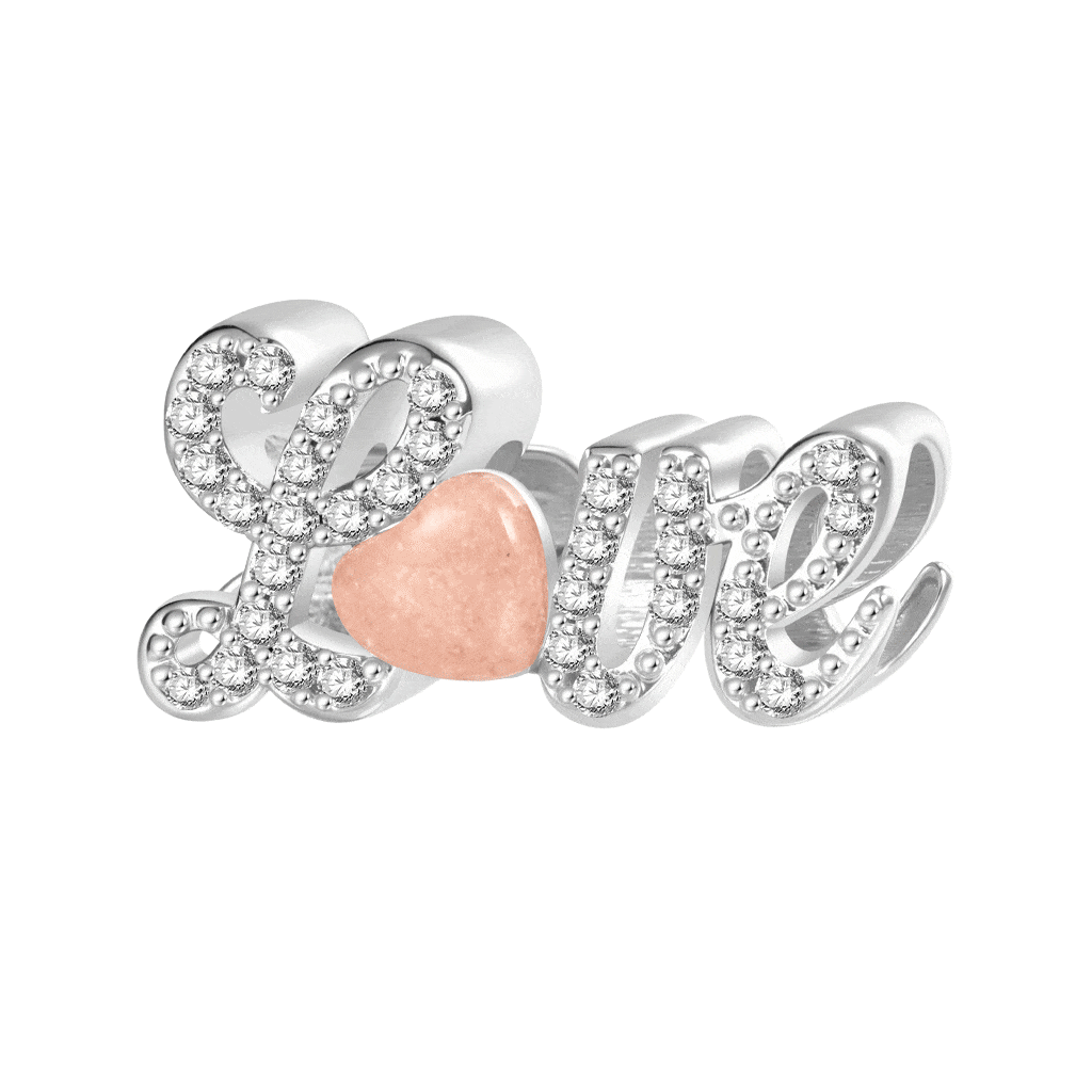 Gnoce Valentine's Day Glow-in-the-Dark Love Birthstone Charm_1
