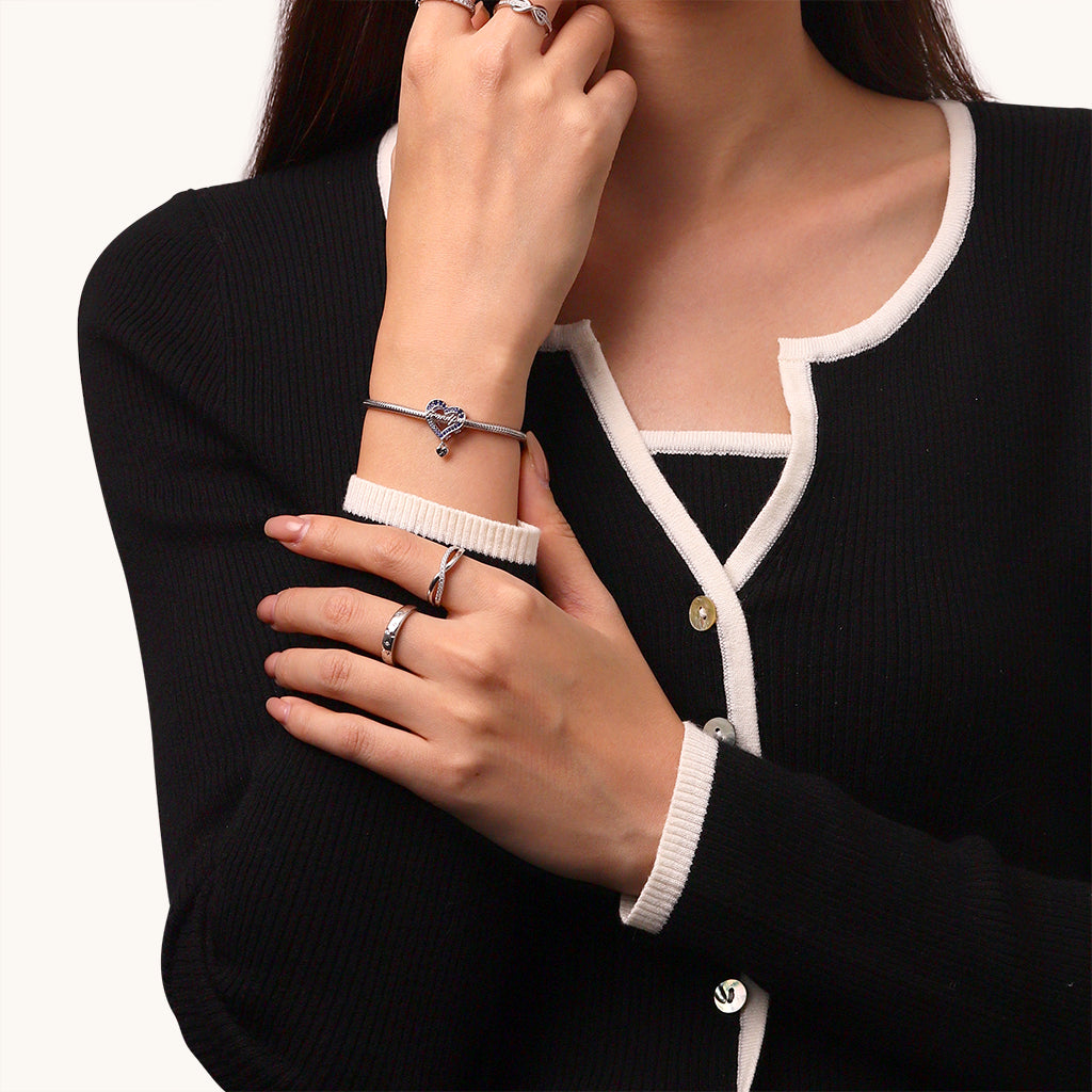 Gnoce Family Members - Grandpa Personalised Heart Charm_6