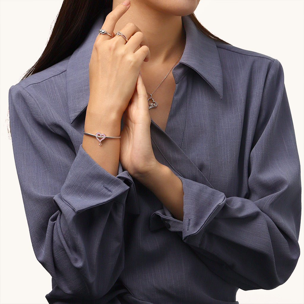 Gnoce Family Members - Grandma Personalised Heart Charm_6