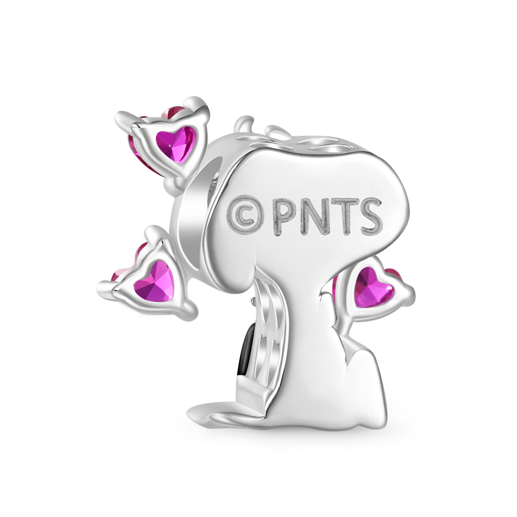 Gnoce Valentine's Day Peanuts Snoopy Love Diamond Charm_3