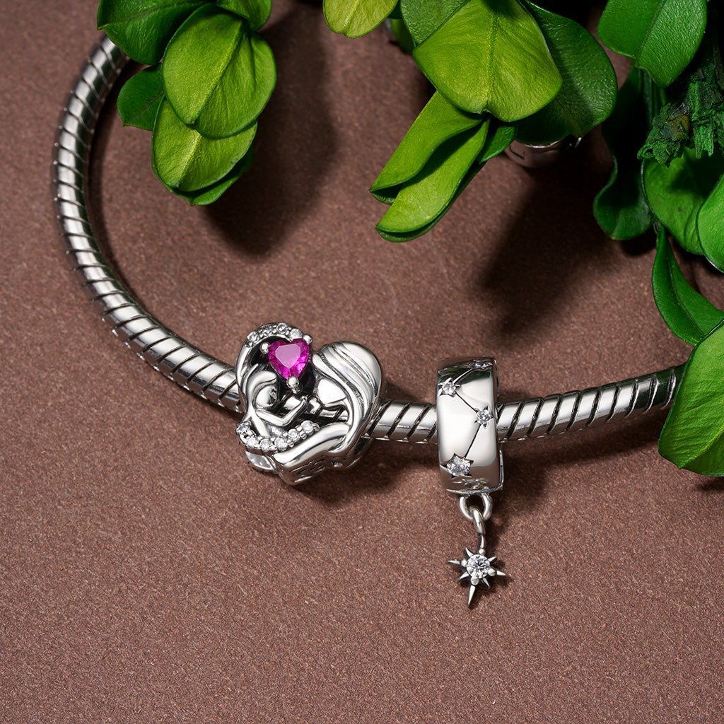 Gnoce Warm Moment Mother Hug Child Heart Charm_3