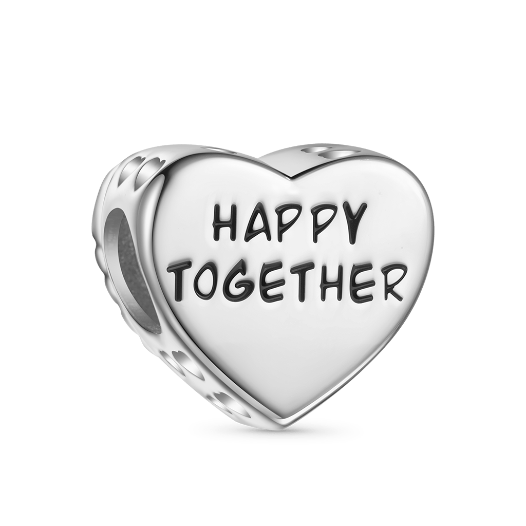 Gnoce Color CZ Brilliant Embers Heart Birthstone Charm_3