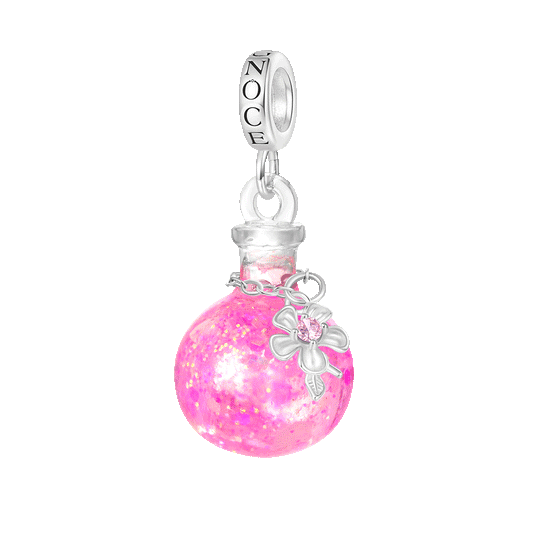 Gnoce Sakura Luminous Pink Quicksand Bottle Pendant Dangle Charm_1