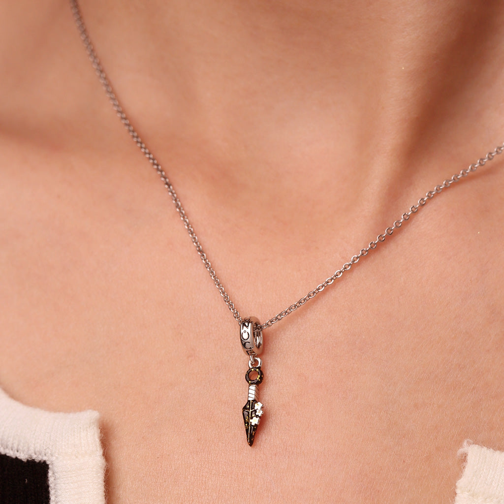 Gnoce Kunai Style Cherry Blossom Throwing Knives Pendant Dangle Charm_5