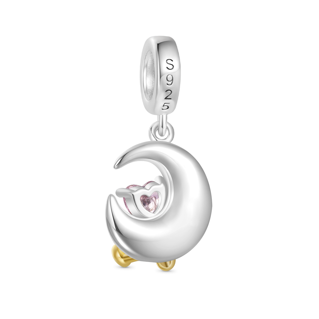 Gnoce Fun Moon Embraces Love Pendant Dangle Charm_2