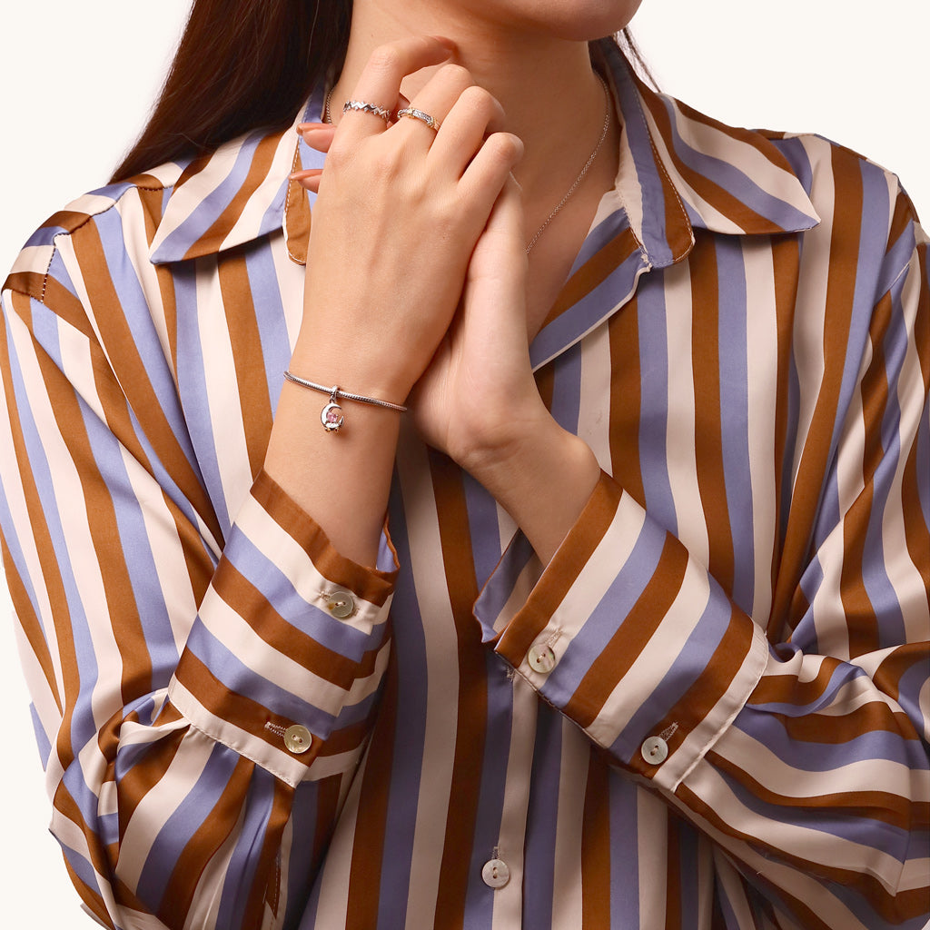 Gnoce Fun Moon Embraces Love Pendant Dangle Charm_6