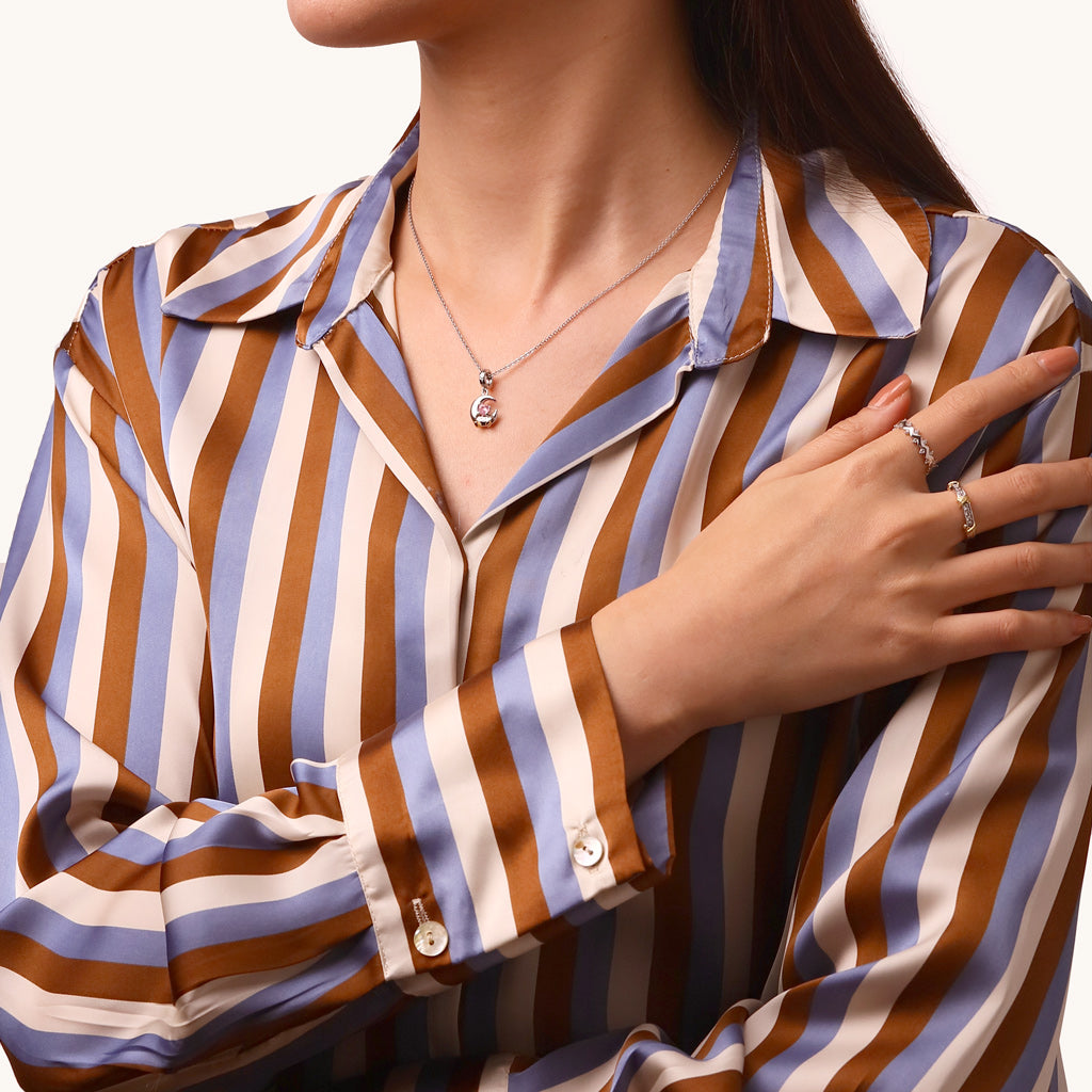 Gnoce Fun Moon Embraces Love Pendant Dangle Charm_5