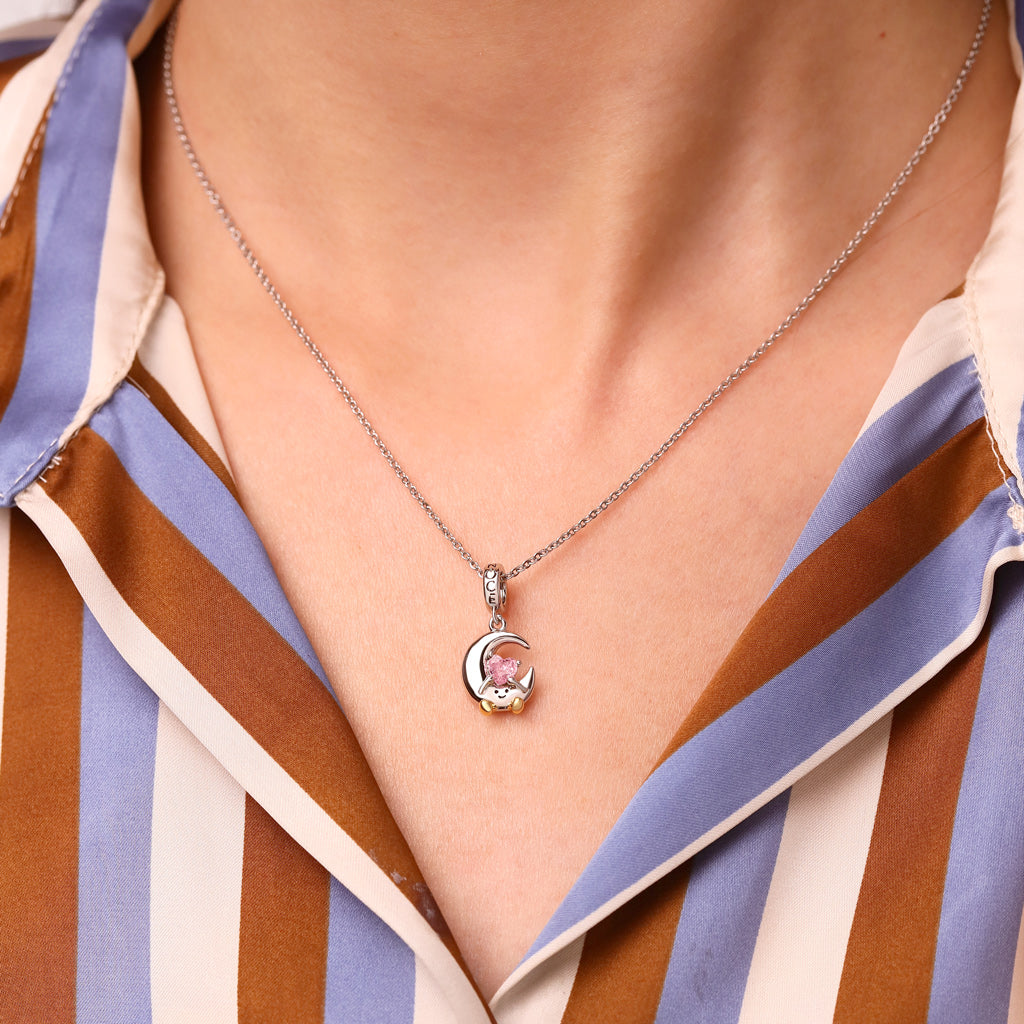 Gnoce Fun Moon Embraces Love Pendant Dangle Charm_7