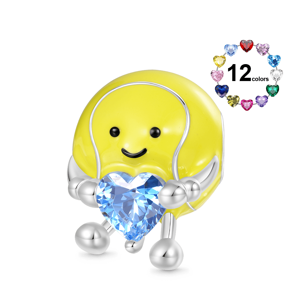 Gnoce Fun Tennis Ball Embraces Love Charm_1
