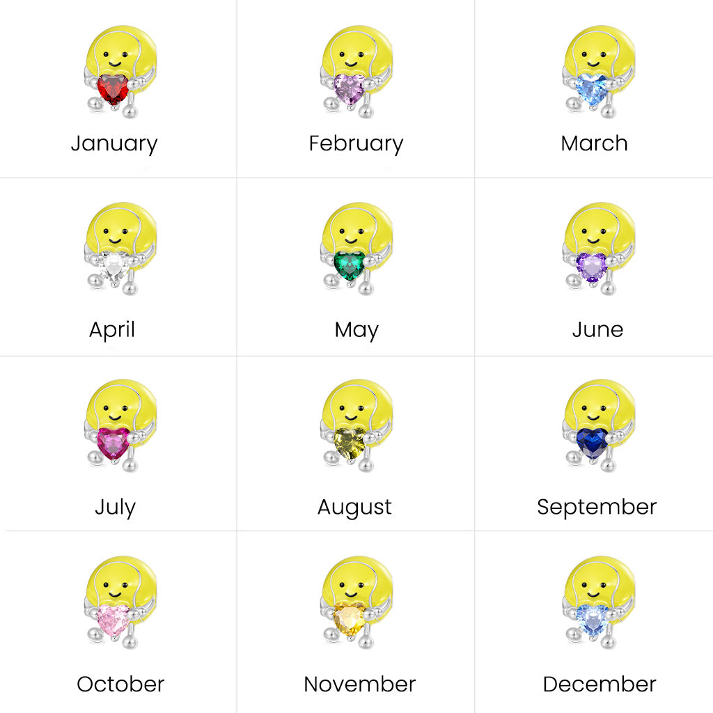 Gnoce Fun Tennis Ball Embraces Love Charm_3