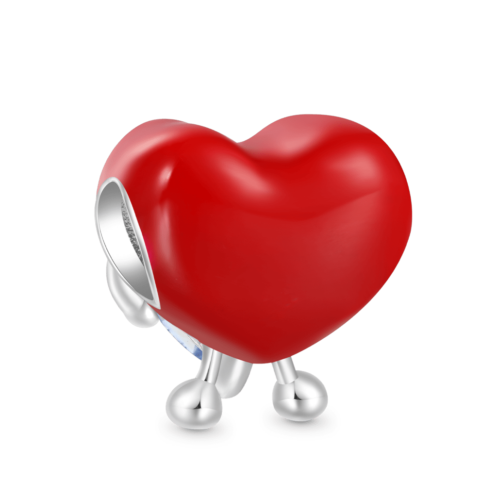 Gnoce Fun Red Heart Embraces Love Charm_2