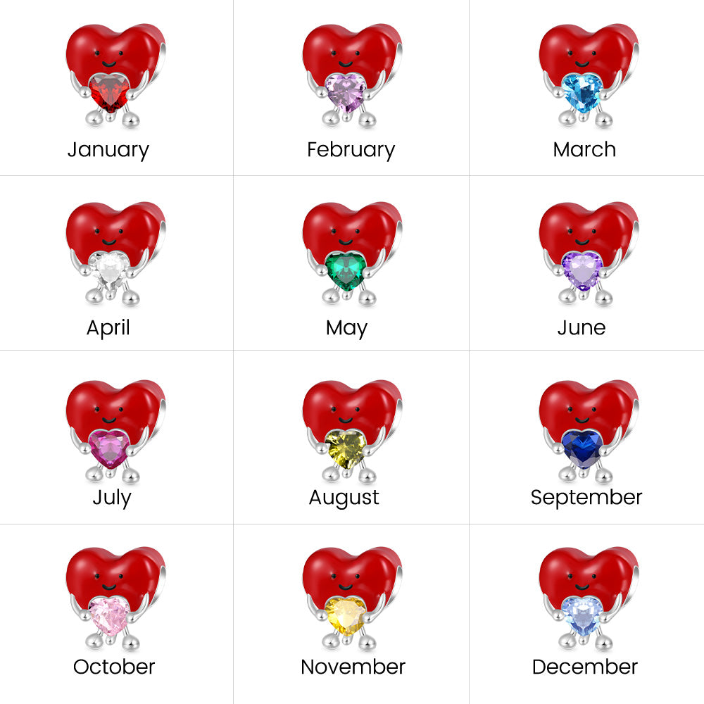 Gnoce Fun Red Heart Embraces Love Charm_3