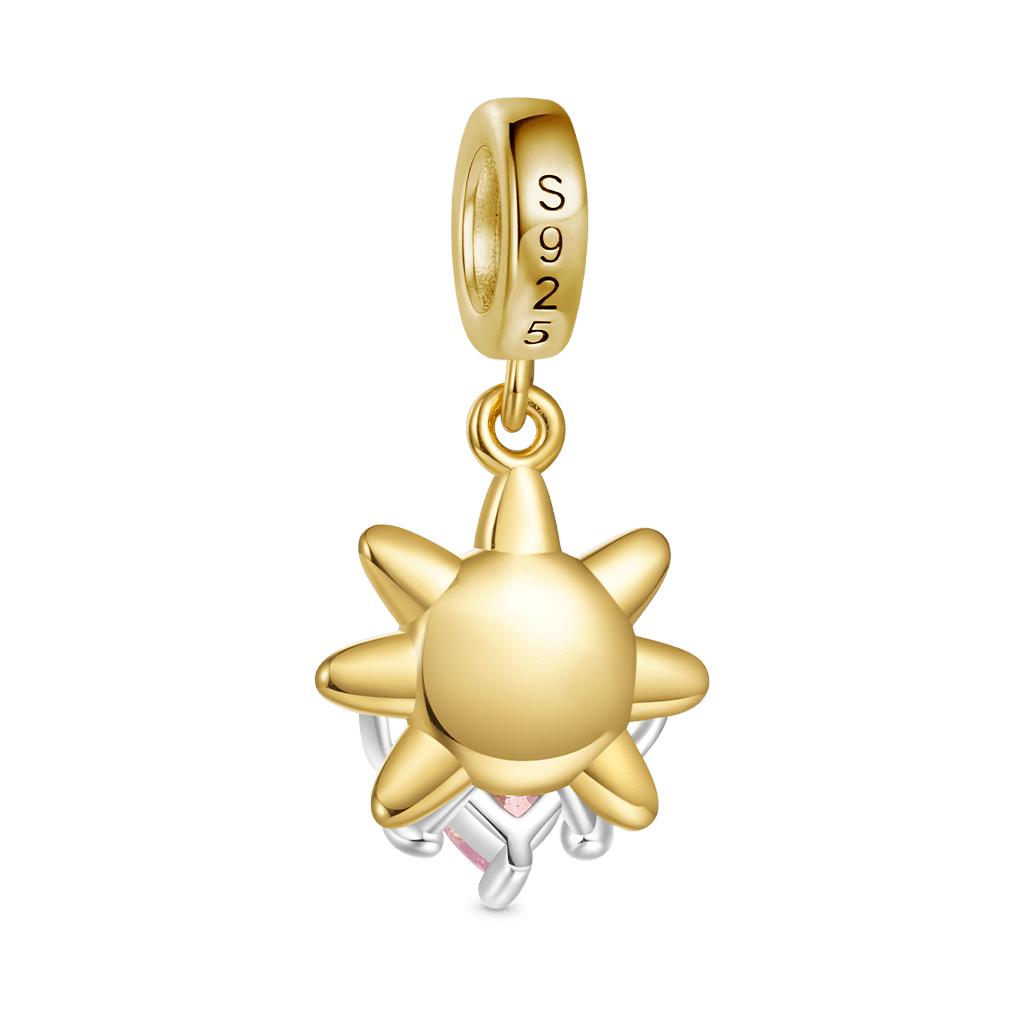 Gnoce Smiling Sun Embraces Love Pendant Dangle Charm_2