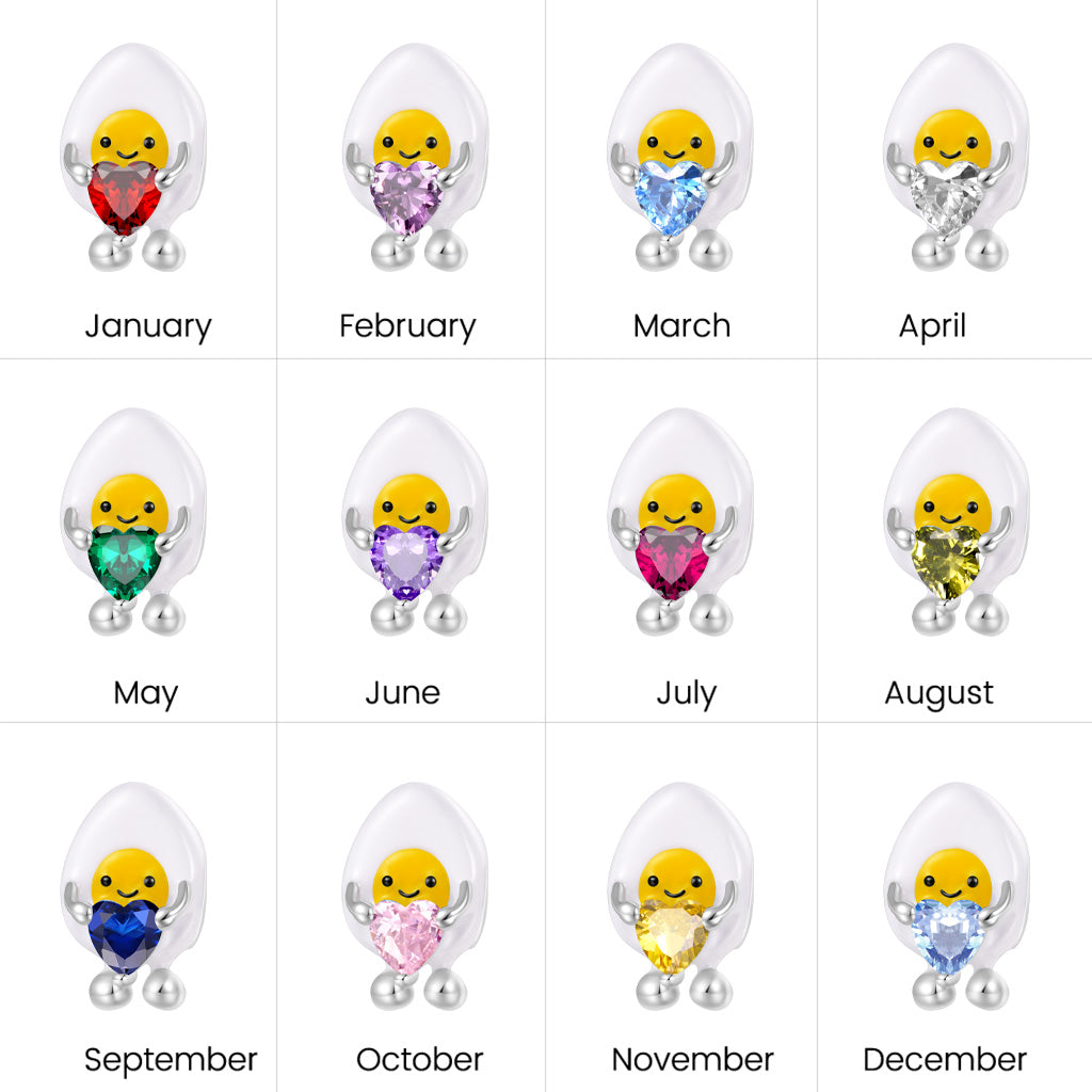 Gnoce Happy Boiled Egg Embraces Love Charm_4