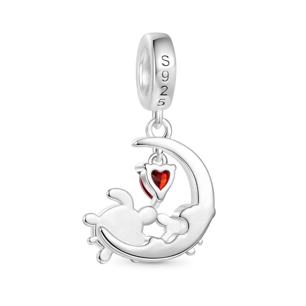 Gnoce Personalized Mother's Day Moon Turtles Pendant Dangle Charm_3