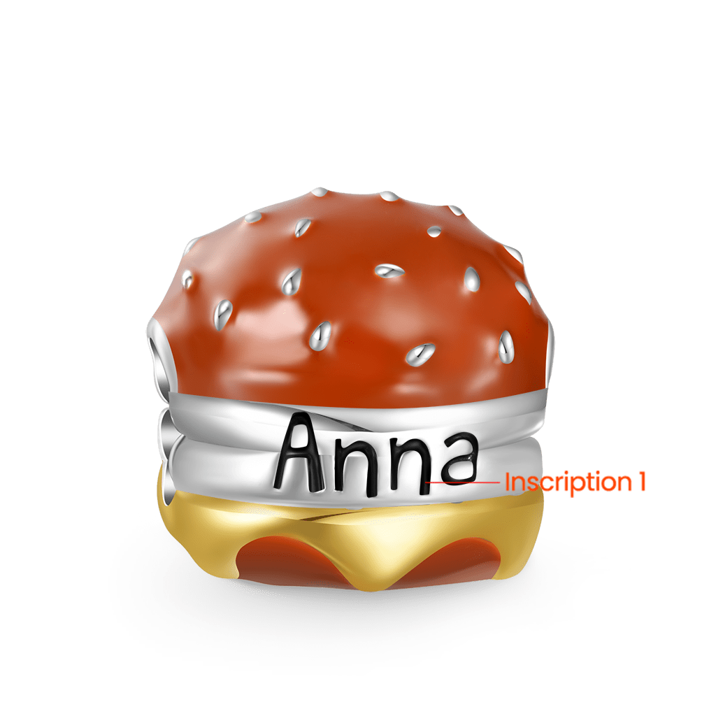 Gnoce Delicious Burger Engravable Charm_2