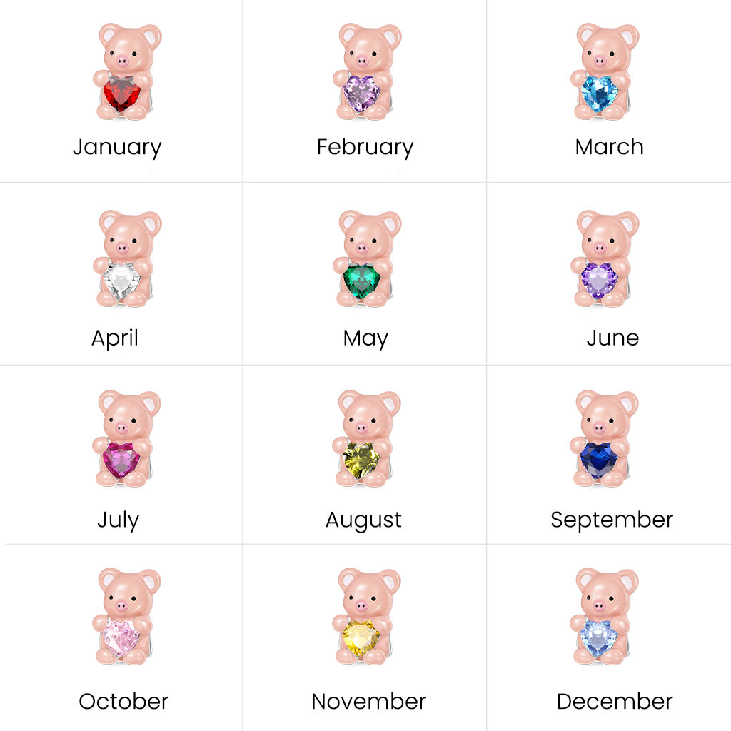 Gnoce Little Pig Embraces Love Charm_4