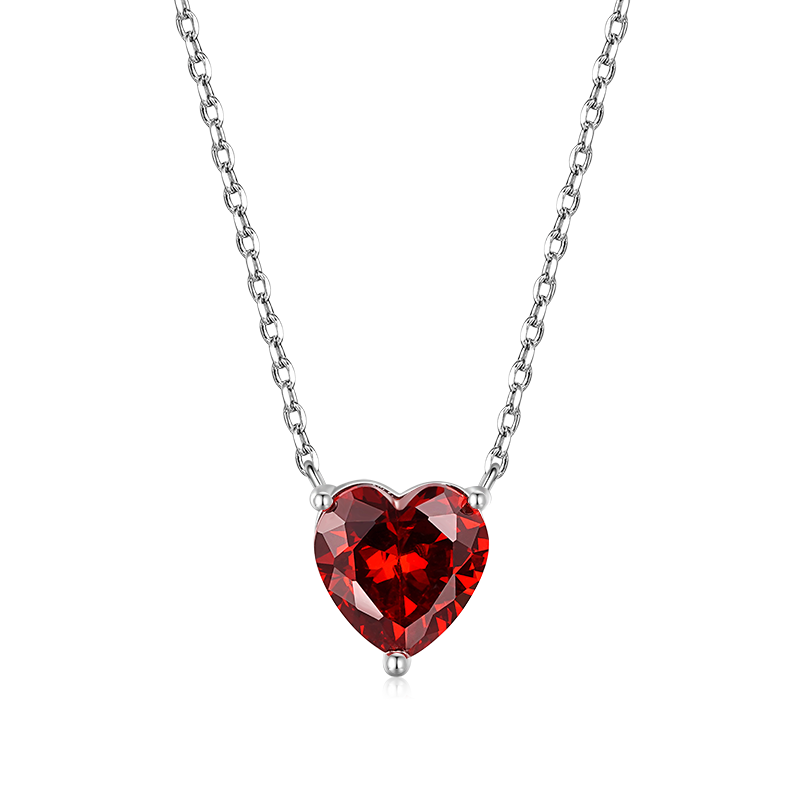 Gnoce Birthstone Heart Necklace_1