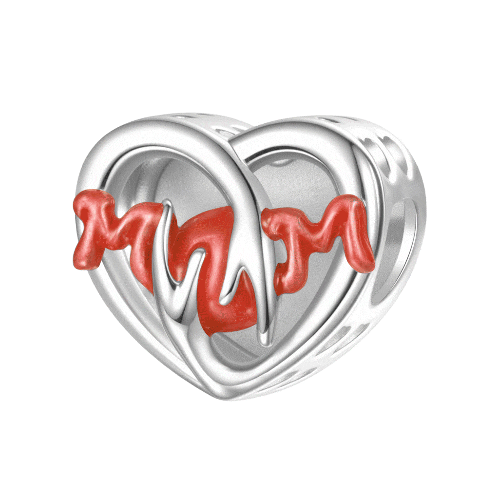 Gnoce Mother's Day Heart Glow-in-the-Dark Photo Charm_4