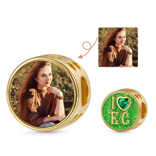 Gnoce Wicked I Love Emerald City Personalized Photo Charm_1