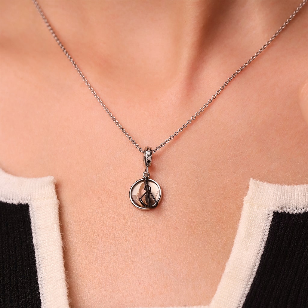 Gnoce Walking Dead Daryl Dixon & Crossbow Pendant Dangle Charm_5