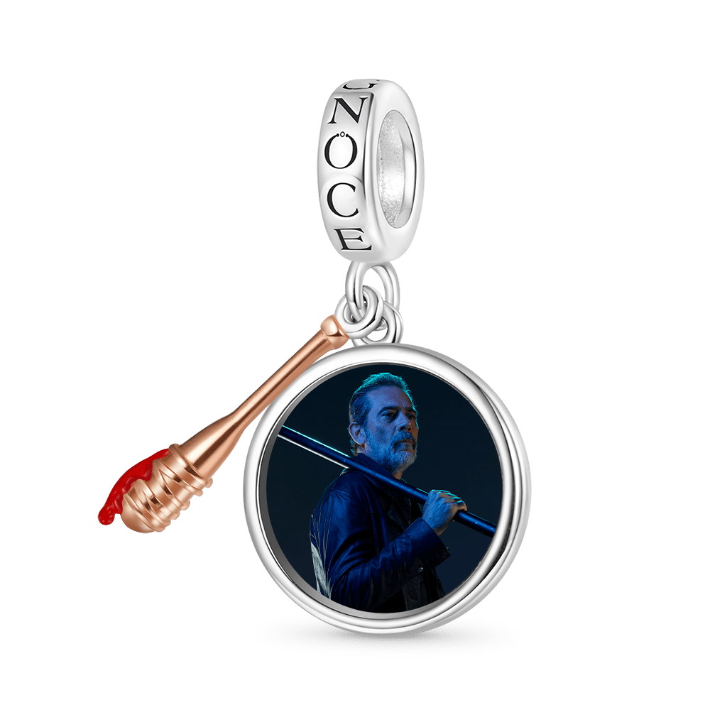 Gnoce Walking Dead Negan Smith & Baseball Rod Pendant Dangle Charm_1