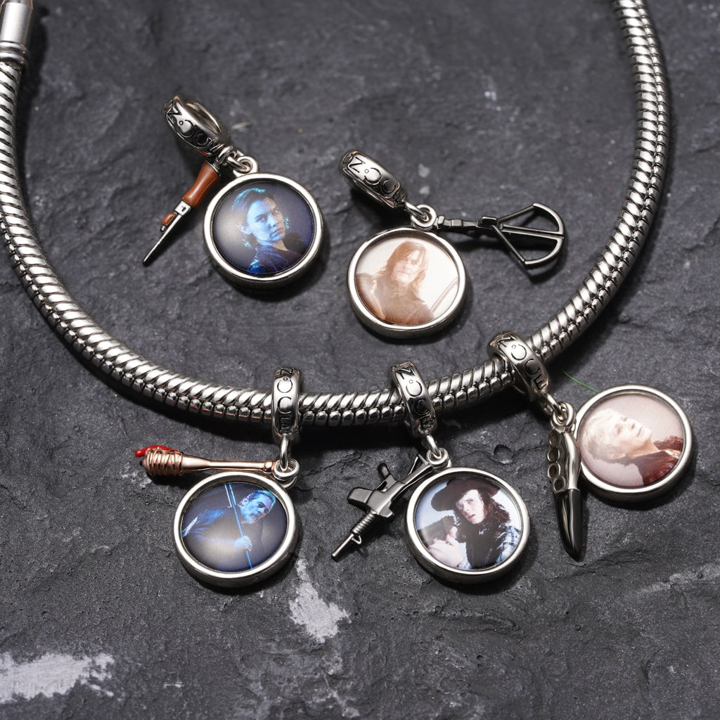 Gnoce Walking Dead Negan Smith & Baseball Rod Pendant Dangle Charm_3